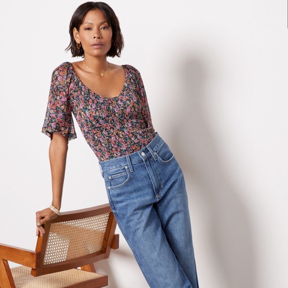 Anika Rouched Mesh Top - Picture 3 of 7